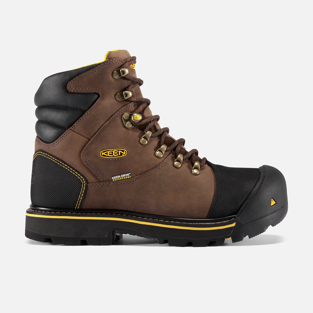 Keen Trekking Bot Erkek Kahverengi/Siyah - Milwaukee Waterproof (Steel Toe) - Türkiye RUOP04285